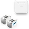 Bosch Smart Home Set iniziale termostato intelligente per radiatori, 1x Controller II, 2x Termostato per radiatori II [+M]