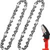 FANGHUIER Mini catene di ricambio per motosega, 2 pezzi, 15,2 cm, 10,2 cm, 20,3 cm, per giardinaggio e potatura (confezione da 2 pezzi da 10,2 cm, 28 DL)
