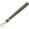 QUARKZMAN Tracolla da Polso in Pelle, 20cm Lunga Tracolla Portachiavi Tracolla Polso Pelle di Ricambio per Borsa Pochette Portafoglio Portachiavi (Pelle Verde Scuro, Moschettone Oro)