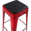 HJH Office 645032 Cuscino per Sgabello Magnetico PILOW II Cuscino per Sgabello in Metallo VANTAGGIO, Nero