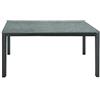 KONTE.DESIGN Tavolo SANREMO allungabile in legno effetto grigio cemento, struttura in metallo antracite, 12 x 8 cm