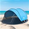 Night Cat Tenda da Spiaggia Pop Up: Riparo Dal Sole Per 3 4 Persone Ideale Per Picnic Campeggio Protezione UV UPF50+