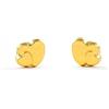 Monde Petit Mondepetit - Orecchini bambini Cuore Oro Giallo 18K - Scatola Regalo - Certificato di garanzia