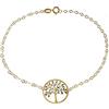 Alexander Castle Bracciale con albero della vita in oro 9 carati, 19 cm e confezione regalo