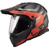 LS2 - Casco LS2 - Casco MX436 Pioneer EVO Adventurer Matt Nero / Orange