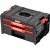 Qbrick System Cassetta Attrezzi Vuota Cassetta Porta Utensili Valigetta Lavoro 450 x 310 x 244 mm Nero Rosso PRO Drawer 2 Toolbox 2.0 Basic