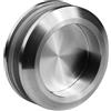 SOTECH 1 coppia Maniglie per porte scorrevoli EMINA (chiuse) Ø 58 mm in acciaio inox spazzolato per porte in vetro