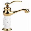 Garosa Miscelatore Lavabo con Rubinetto Design Moderno, Ottone Massiccio, Laccato Cromato, Rame, Rubinetteria per Bagno