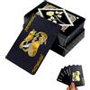 ZEXIJOW Carte da gioco in plastica,Carte da gioco impermeabili,Carte da poker,Mazzo di carte da poker,Carte da poker in plastica per canasta,Blackjack,Giochi di carte per adulti(Golden Rose)