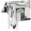 LILENO HOME Tovaglia lavabile al metro, 180 x 140 cm (bordo tagliato) in cerchi e motivo a quadri, impermeabile, ideale come tovaglia o runner per set da birra