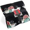 FRIENDS TV Show Coperta Pile, Morbido Plaid Central Perk, Regalo Gadget Ufficiale (Nero)