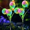 IGRARK Luci Solari Esterno, 2 Pezzi Lampade Solari Dente di leone per Giardino, Luci led IP65 impermeabili Colorate per Patio Giardino, Balcone, Terrazze, Prati, Cortili, Decorazioni Natalizie
