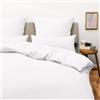 Blumtal Copripiumino Una Piazza e Mezza in Microfibra, Set Completo Copripiumino 1 Piazza e Mezza con 2 Federe Cuscini Letto, 220 x 220 & 40 x 70 (2x), Bianco
