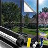 Mgood Pellicola per Vetri Finestre Unidirezionale Privacy 30x120cm, Pellicola Specchio per Vetri Finestre Anti UV Controllo del Calore Pellicola Oscurante per Vetri per Ufficio Casa, Nero-argento