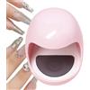 Generico Lampada Per Unghie A LED Mini, Asciugacapelli A Ghigliottina Lampade A LED UV | Strumenti Per Manicure Per Unghie Ricaricati USB, Luce UV Per Per Ragazze E Donne Che Curano Gel Gel Di Col