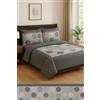 Corredocasa Completo Lenzuola in Flanella - Letto Una piazza e mezza | Set Lenzuola Invernale Morbido e Caldo, Include Lenzuolo Sopra, Lenzuolo con Angoli Elasticizzati e Federa Coordinata (Grigio)