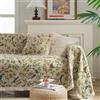FANSU Telo Copridivano, Moderno Nappa Fiore Copriletto Matrimoniale Copritutto, Coperta Copridivano Reversibile, Coperta Decorativa per Divano Regalo (Uccello estivo,3 posti(180x300cm)