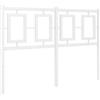 vidaXL Testiera in Metallo Bianco 120 cm