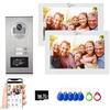 ANJIELO SMART Sistema di videocitofono a 4 fili per appartamento,2/3/4/6/8/10/12 unità 7 pollici monitor 1080P Kit citofono,3 in 1 sblocco,movimento rilevato per villa,Tuya (1 Campanell+ 2 Monitor)