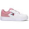 TOMMY HILFIGER JEANS Sneaker donna bianca/rosa in pelle
