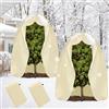 LAISLLA Copertura Piante Inverno, 200 x 240 CM XXL Tessuto Non Tessuto per Piante, Telo per Piante Inverno Antigelocon con Coulisse e Cerniera, Telo Copripiante Invernale Antigelo Traspirante 2 Pezzi