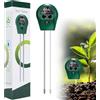 TaimeiMao Misuratore Umidità Terreno,Misuratore PH Terreno,Igrometro per Piante,3 in 1 Tester per Misuratore di Umidità/Luce/PH dell'acidità delle Piante, Misuratore del Suolo, Non Sono Necessarie Batterie