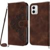 Netany Cover per Motorola Moto G73 5G con Cordino, Flip Portafoglio Custodia in Pelle, [2 Porta Carte][Chiusura Magnetica],Custodia Libro Antiurto Cover con Laccio per Motorola Moto G73 5G (Marrone)