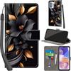 PHINIENLAND Cover per Samsung Galaxy A23 4G/5G PU Pelle Custodia Flip Fiori
