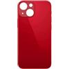 ELLENNE SCOCCA POSTERIORE TELAIO COMPATIBILE PER IPHONE 13 - BACK COVER VETRO NERO BIANCO ROSSO ROSA (Rosso/Red)