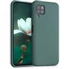 kwmobile Custodia Compatibile con Huawei P40 Lite Cover - Back Case per Smartphone in Silicone TPU - Protezione Gommata - verde blu