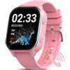 PTHTECHUS Orologio GPS, 4G Smartwatch con Videochiamata, 900 MAh, Orologio Bambino WIFI/Bluetooth, Con Immagini e Messaggi Vocali, SOS Contapassi Musica, Adatto Bambini Sopra i 5 Anni, Rosa intenso