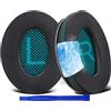 SoloWIT Cuscini di raffreddamento in gel per Bose cuffie, cuscinetti auricolari di ricambio per Bose QuietComfort 15 QC15 QC25 QC2 QC35/Ae2 Ae2i Ae2w/SoundTrue e SoundLink Around-Ear & Around-Ear II