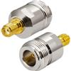 Vecys Adattatore SMA a Tipo N Adattatore SMA Femmina a Tipo N Femmina per Cavo Antenna Wi-Fi Router Wi-Fi Wireless WLAN (2 pezzi)