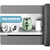 KitchenRaku Tappetino in silicone extra grande,antiscivolo, antiaderente, resistente al calore, riutilizzabile, per alimenti, lavabile in lavastoviglie (Grigio, 50x70cm)