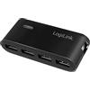 LogiLink UA0085 hub di interfaccia 480 Mbit/s Nero