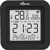 Hom-io la tua smart home Hom-Io | Remote Display Smart IR con Wifi, Ripetitore Universale Telecomandi TV, Controllo Dispositivi Intelligente, Rilevatore di Temperatura e Umidità, Colore Nero
