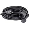 as - Schwabe 10 m H07RN-F 3G1,5 - pesante cavo di prolunga in gomma - per industria, cantieri e giardini - resistente agli spruzzi d'acqua IP44 - nero, 60371