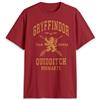 Harry Potter Warner Bros. Harry Potter Cercatore di Quidditch di Grifondoro T-Shirt, Cardinale, XXL Uomo