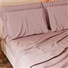 PETTI Artigiani Italiani - Set Lenzuola Matrimoniali Maxi 4 Pezzi, Morbide e Traspiranti, Completo Letto con Lenzuolo Sopra, Lenzuolo Sotto con Angoli Elasticizzati e 2 Federe Lenzuola Cipria