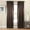 Eclipse Tricia Rod Pocket Blackout Thermapanel, Espresso, 52x63