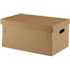 DRW Scatola di cartone automontabile con coperchio 5 unità 53x40.5x26 cm