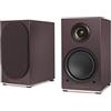 Triangle - Diffusori attivi AIO TWIN - Diffusori da scaffale Wi-Fi e Bluetooth con amplificatore 2x50W - Audio HD - Ingressi PHONO/Platino + TV ottica - 165 x 304 x 235 mm - Melanzana (Coppia)