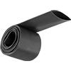 Unifizz Guaina termorestringente, diametro 35 mm, larghezza piatta 57 mm, rapporto 2:1, guaina termorestringente, 2 m, colore nero