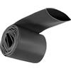 Unifizz Guaina termorestringente, diametro 50 mm, larghezza piatta 80 mm, rapporto 2:1, guaina termorestringente, 2 m, colore nero