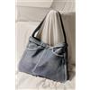 Desigual Borsa grande in pelle denim studio
