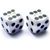 Bescon Dice Professional Small Precision Dice 12.7mm (1/2 inch) with Random Serial Number, Mini Precision Cut Dice 12.7MM Opaque White