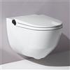 LAUFEN Cleanet Riva smart WC sospeso con sedile WC, H8206914040001, Cleanet Riva bianco/nero titanio opaco [WC > Smart WC]