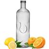 BELUKO Bottiglia di vetro per acqua, bottiglia vetro 1 litro, 1600ml, Caraffe succhi per frigorifero, brocca caraffa per bevande fredde (TRANSPARENTE 1,6 LITRI)
