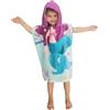 Theonoi Poncho da bagno per bambini, con cappuccio/accappatoio, asciugamano da doccia, telo da bagno, con cappuccio, per ragazzi e ragazze, 100% cotone (sirena)