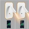 Strixorn Lampada da Parete a LED con Interruttore Touch e Porta di Ricarica USB, Lampada da Lettura 3W+9W 3000K, Applique da Letto Faretto Regolabile per Camera da Letto e Soggiorno(Weiß, 2 Stück)
